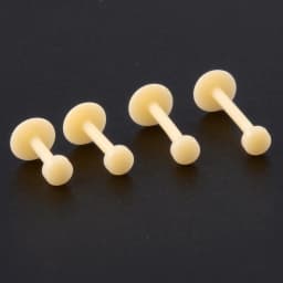 10PCS Flesh Color Bio Flexible PTFE Labret Retainer Rings Ear Tragus Helix Cartilage Earring Stud PTFE Basic Retainer Piercing