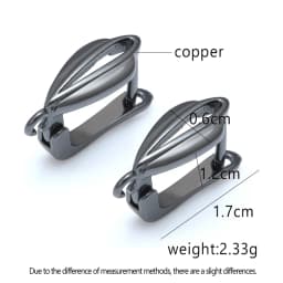 NEW Ear Hook Leaf Gold-plated Handmade DIY Earrings Accessories Wholesale Earring Findings Jewellery