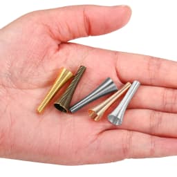 12pcs/lot 30x10mm Metal Spring Beads Caps End Cap Spacer Beads Cconnector Stoppers For DIY Fitting Jewelry Making Accessories