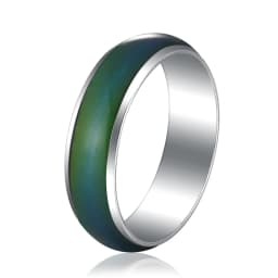 Changing Color Rings Stainless Ring Mood Emotion Feeling Temperature Rings For Women Men Couples Rings Tone Fine Jewelry Gift