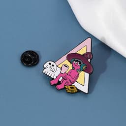 Pink Collection ! The Midnight Gospel Hard Metal Enamel Pin Badge Brooch Dog Hat Lapel Pin Brooches Anime Pins Jewelry Gift