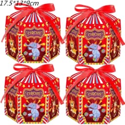 Circus Clown Lion Cake Toppers Elephant Boy Girl Birthday Party Supplies Monkey Straw Bow Kid Baking Supplies Dessert Love Gifts