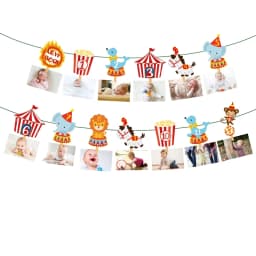 Circus Clown Lion Cake Toppers Elephant Boy Girl Birthday Party Supplies Monkey Straw Bow Kid Baking Supplies Dessert Love Gifts