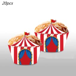 Circus Clown Lion Cake Toppers Elephant Boy Girl Birthday Party Supplies Monkey Straw Bow Kid Baking Supplies Dessert Love Gifts