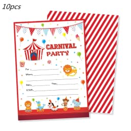 Circus Clown Lion Cake Toppers Elephant Boy Girl Birthday Party Supplies Monkey Straw Bow Kid Baking Supplies Dessert Love Gifts