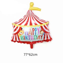 Circus Clown Lion Cake Toppers Elephant Boy Girl Birthday Party Supplies Monkey Straw Bow Kid Baking Supplies Dessert Love Gifts
