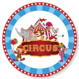 Circus Clown Lion Cake Toppers Elephant Boy Girl Birthday Party Supplies Monkey Straw Bow Kid Baking Supplies Dessert Love Gifts