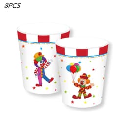 Circus Clown Lion Cake Toppers Elephant Boy Girl Birthday Party Supplies Monkey Straw Bow Kid Baking Supplies Dessert Love Gifts