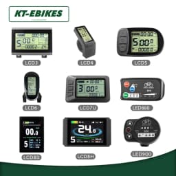 KT Ebike LCD Led Display Kuteng 24V 36V 48V Lcd3 Lcd8h Led 880 LCD7 Electric Bicycle Bike Display for Electric Bike Kit