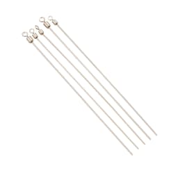 50pcs Hard Steel Wire Long Pole Fishing Swivel Stainless Steel Barrel Rolling Connector Fishing Accessories Tackle