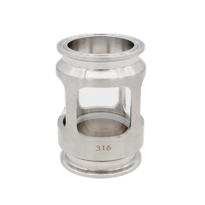 2"TC (64mm ) Sight Glass 1.87"ID 3.65"OAL Stainless Steel 304/316 Sanitary Sight Glass Tri Clover Type Homebrew Hardware