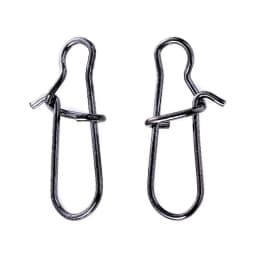 50 Pcs Stainless Steel Fishing Connector Fast Clip Lock Snap Swivel Solid Rings Safety Fishing Hooks Accessories Tackle Tools