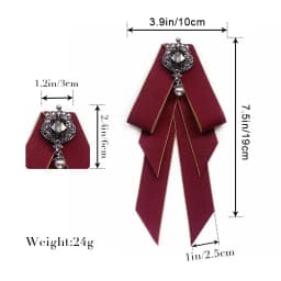 Vintage Bow Tie Cameo Ladies Head Diamond Ribbon Tassel Brooch Chic Girls Elegant Jewelry Collar Pin Girl Cravat Gift for Men