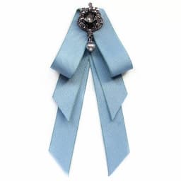 Vintage Bow Tie Cameo Ladies Head Diamond Ribbon Tassel Brooch Chic Girls Elegant Jewelry Collar Pin Girl Cravat Gift for Men