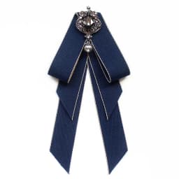 Vintage Bow Tie Cameo Ladies Head Diamond Ribbon Tassel Brooch Chic Girls Elegant Jewelry Collar Pin Girl Cravat Gift for Men