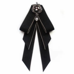 Vintage Bow Tie Cameo Ladies Head Diamond Ribbon Tassel Brooch Chic Girls Elegant Jewelry Collar Pin Girl Cravat Gift for Men