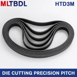 HTD 3M Timing Belt 180/183/186/189/192/195/198/201mm 6/9/10/15mm Width  RubbeToothed Belt Closed Loop Synchronous Belt pitch 3mm