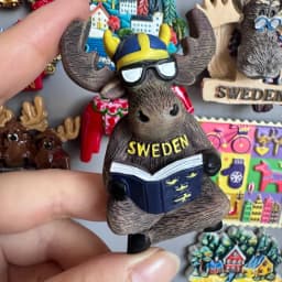 Swedish Fridge Magnets Tourist Souvenir Sweden Malmo Sverige Stockholm Travel Gift Magnetic Refrigerator Sticker Home Decoration