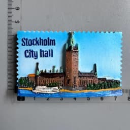 Swedish Fridge Magnets Tourist Souvenir Sweden Malmo Sverige Stockholm Travel Gift Magnetic Refrigerator Sticker Home Decoration