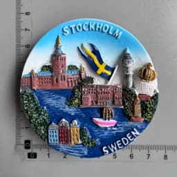 Swedish Fridge Magnets Tourist Souvenir Sweden Malmo Sverige Stockholm Travel Gift Magnetic Refrigerator Sticker Home Decoration