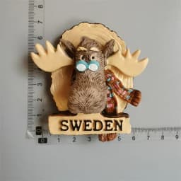 Swedish Fridge Magnets Tourist Souvenir Sweden Malmo Sverige Stockholm Travel Gift Magnetic Refrigerator Sticker Home Decoration