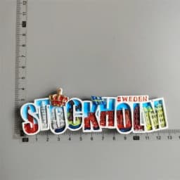 Swedish Fridge Magnets Tourist Souvenir Sweden Malmo Sverige Stockholm Travel Gift Magnetic Refrigerator Sticker Home Decoration
