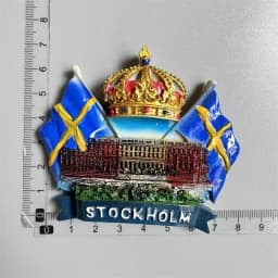 Swedish Fridge Magnets Tourist Souvenir Sweden Malmo Sverige Stockholm Travel Gift Magnetic Refrigerator Sticker Home Decoration