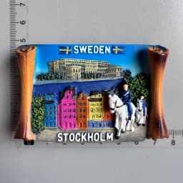 Swedish Fridge Magnets Tourist Souvenir Sweden Malmo Sverige Stockholm Travel Gift Magnetic Refrigerator Sticker Home Decoration