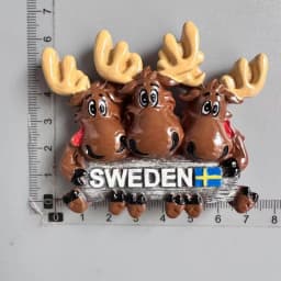 Swedish Fridge Magnets Tourist Souvenir Sweden Malmo Sverige Stockholm Travel Gift Magnetic Refrigerator Sticker Home Decoration