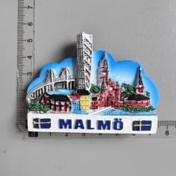 Swedish Fridge Magnets Tourist Souvenir Sweden Malmo Sverige Stockholm Travel Gift Magnetic Refrigerator Sticker Home Decoration