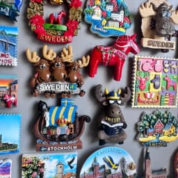 Swedish Fridge Magnets Tourist Souvenir Sweden Malmo Sverige Stockholm Travel Gift Magnetic Refrigerator Sticker Home Decoration