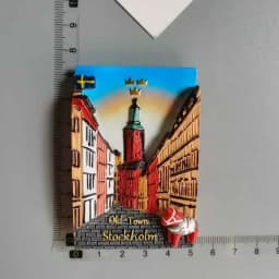 Swedish Fridge Magnets Tourist Souvenir Sweden Malmo Sverige Stockholm Travel Gift Magnetic Refrigerator Sticker Home Decoration