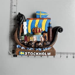 Swedish Fridge Magnets Tourist Souvenir Sweden Malmo Sverige Stockholm Travel Gift Magnetic Refrigerator Sticker Home Decoration