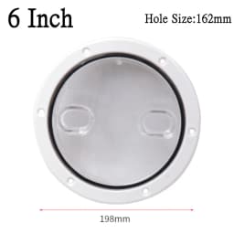 4inch/6inch/8inch ABS Round Deck Inspection Access Hatch Cover Non-Slip Deck Plate Marine Boat Yacht Accessories for Camper RVS