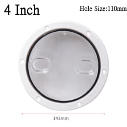 4inch/6inch/8inch ABS Round Deck Inspection Access Hatch Cover Non-Slip Deck Plate Marine Boat Yacht Accessories for Camper RVS