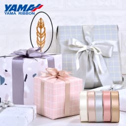 YAMA 25yards/roll Double Face Satin Ribbon 6 9 13 16 25 38 mm Solid Color Ribbons for Handmade Craft Gifts  Wedding Decoration