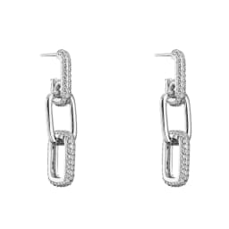 HECHENG,Link Chain Earrings for women,Long Ear Stud earrings,Fashion CZ Jewelry Wholesale