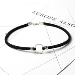 Black Velvet Punk Chokers Necklaces for Women Gothic Collar Necklaces Golden Circle Chokers Fashion Jewelry Wholesale