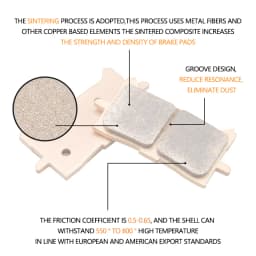 Motorcycle Front Rear Brake Pads For Kawasaki NINJA 250 300 400 Z250SL Z250 SL Ninja 250R EX300 Z300 Ninja400