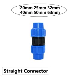 20/25/32/40/50/63mm PVC PE Tube Tap Tee Water Splitter 1/2 3/4 1" 1.25" 1.5" 2" Tee Pipe Ball Valve T-Shaped Connector 1pcs