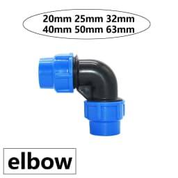 20/25/32/40/50/63mm PVC PE Tube Tap Tee Water Splitter 1/2 3/4 1" 1.25" 1.5" 2" Tee Pipe Ball Valve T-Shaped Connector 1pcs