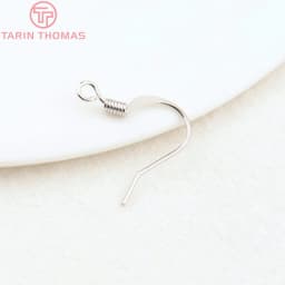 (2239)20PCS Height 16MM 24K Gold Color Plated Brass Earring Hook Diy Jewelry Findings Accessories Wholesale