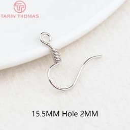 (2239)20PCS Height 16MM 24K Gold Color Plated Brass Earring Hook Diy Jewelry Findings Accessories Wholesale