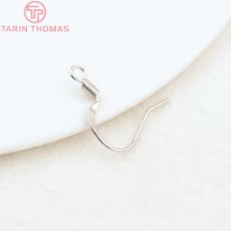 (2239)20PCS Height 16MM 24K Gold Color Plated Brass Earring Hook Diy Jewelry Findings Accessories Wholesale
