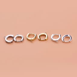 S925 sterling silver semi-finished open ear loops Handmade diy materials for accessories for women