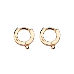 S925 sterling silver semi-finished open ear loops Handmade diy materials for accessories for women