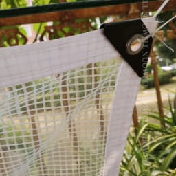 0.33mm Reinforced PE Tarpaulin Cover Rainproof Film for Terrace Balcony Plants Shelter Camp Tent Visible Shade Sails