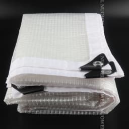 0.33mm Reinforced PE Tarpaulin Cover Rainproof Film for Terrace Balcony Plants Shelter Camp Tent Visible Shade Sails