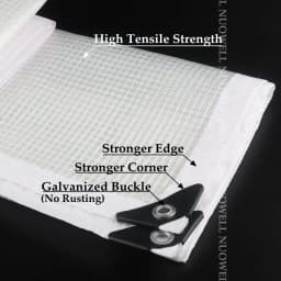 0.33mm Reinforced PE Tarpaulin Cover Rainproof Film for Terrace Balcony Plants Shelter Camp Tent Visible Shade Sails