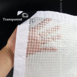 0.33mm Reinforced PE Tarpaulin Cover Rainproof Film for Terrace Balcony Plants Shelter Camp Tent Visible Shade Sails
